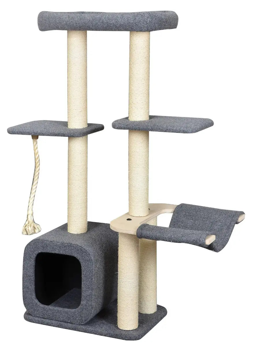 Krabpaal Candy met huisje, hangmat, ligplanken en mand bovenin