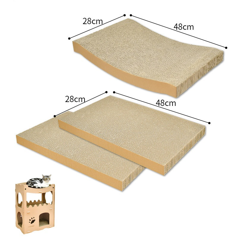 Set van 3 krabplanken van 48 × 28 cm