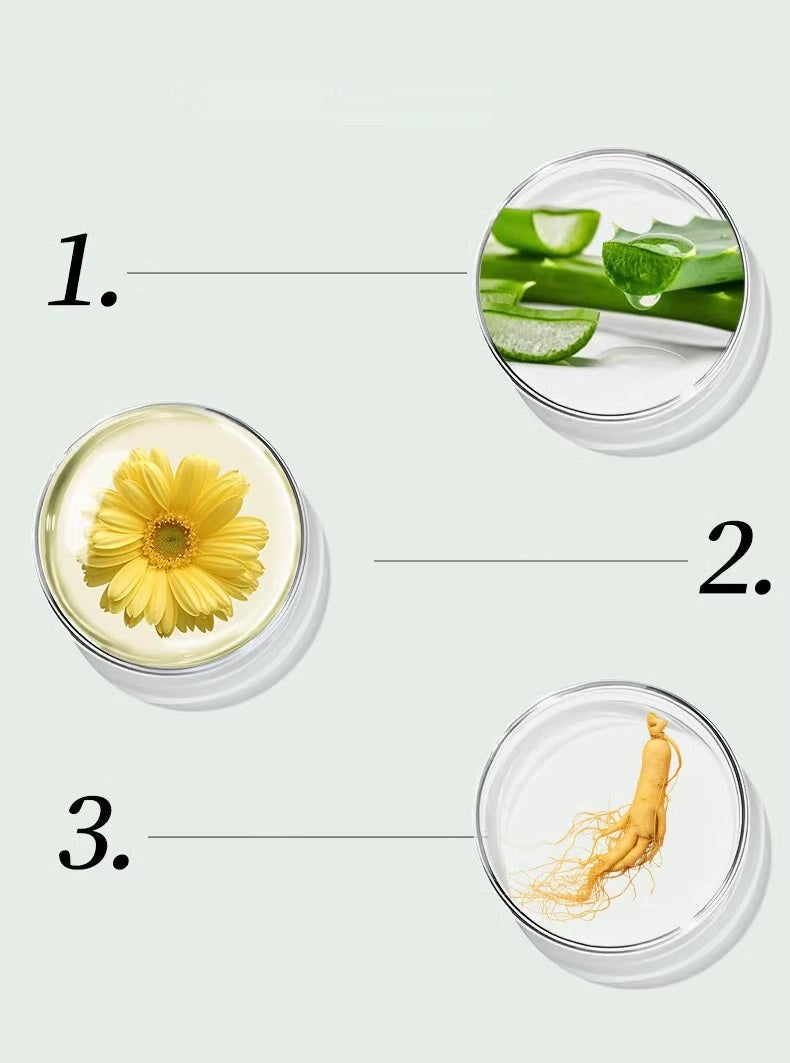 Ingrediënten van de oogdoekjes, waaronder aloë vera