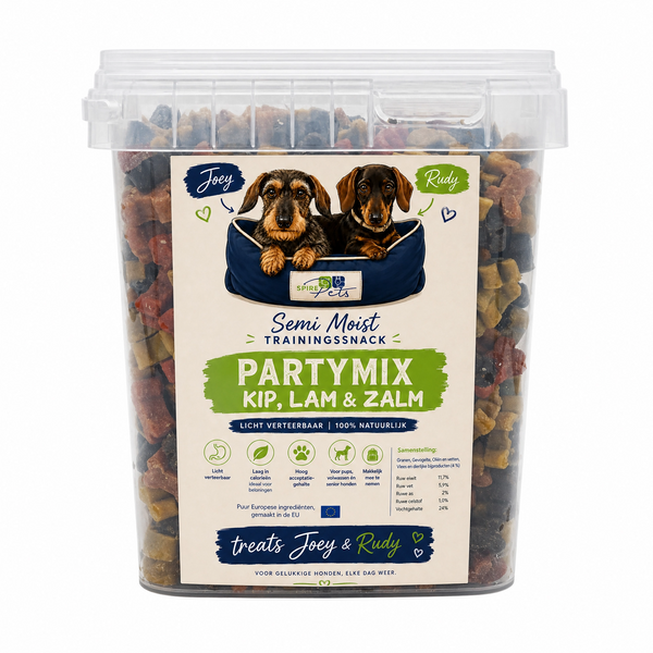 Emmer Joey & Rudy Partymix met kip, lam en zalm, 1,8 kg