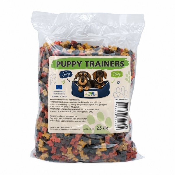 Zak Joey & Rudy Puppytrainers trainingssnoepjes, 2,5 kg