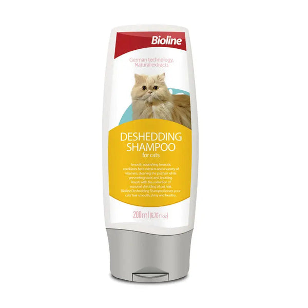 Tube Bioline-ontharingsshampoo voor katten, 200 ml