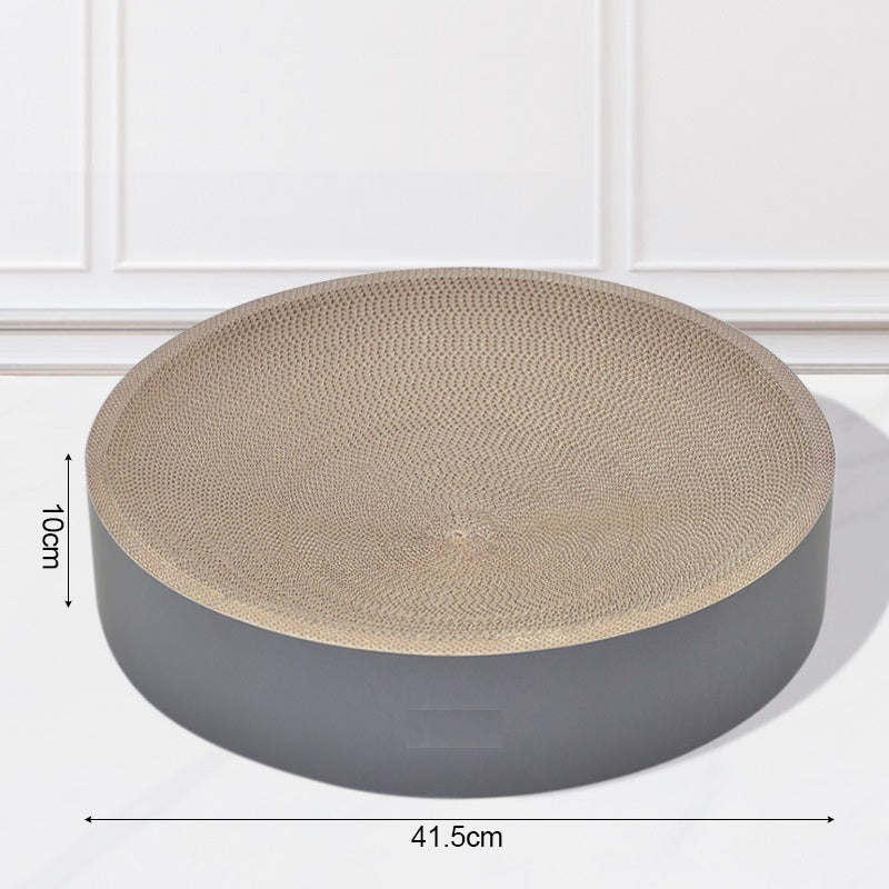 Afmetingen van de kattenmand met krabplank: 41,5 cm breed en 10 cm hoog